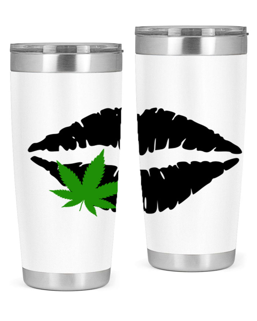 cannabis lips 47#- marijuana- Tumbler