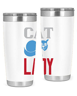 cat lady Style 31#- cat- Tumbler