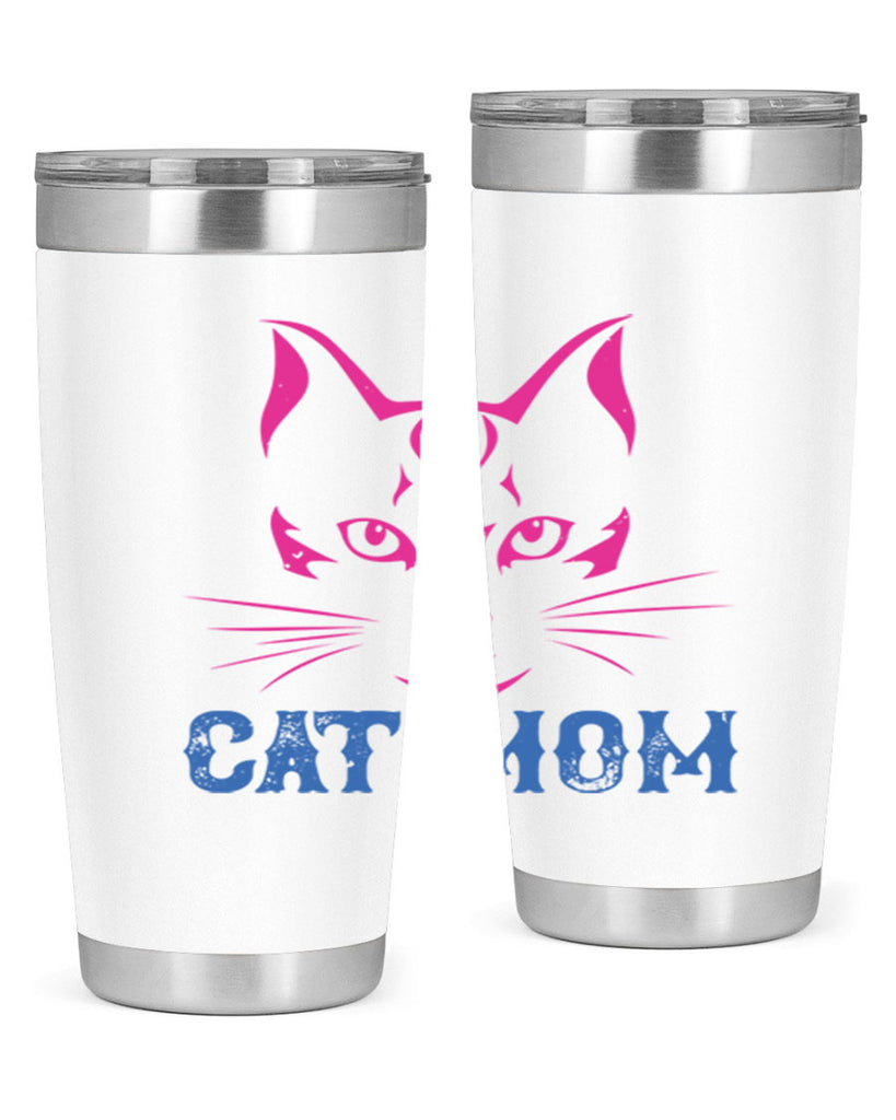 cat mom 195#- mom- Tumbler