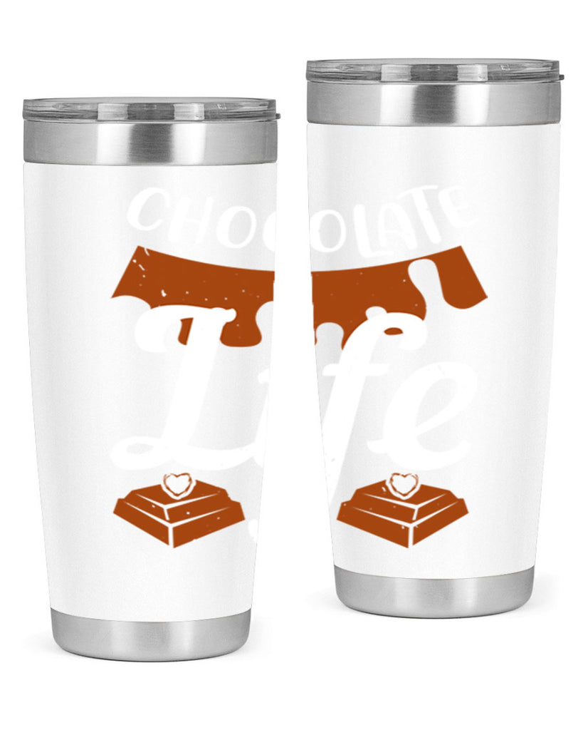 chocolate life 45#- chocolate- Tumbler