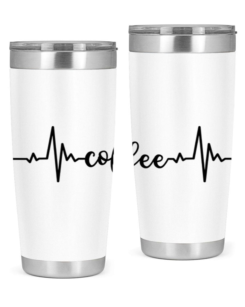 coffee heartbeat 246#- coffee- Tumbler