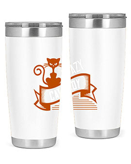 crazy cat lady Style 43#- cat- Tumbler