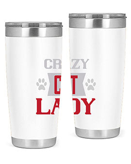 crazy cat lady Style 44#- cat- Tumbler