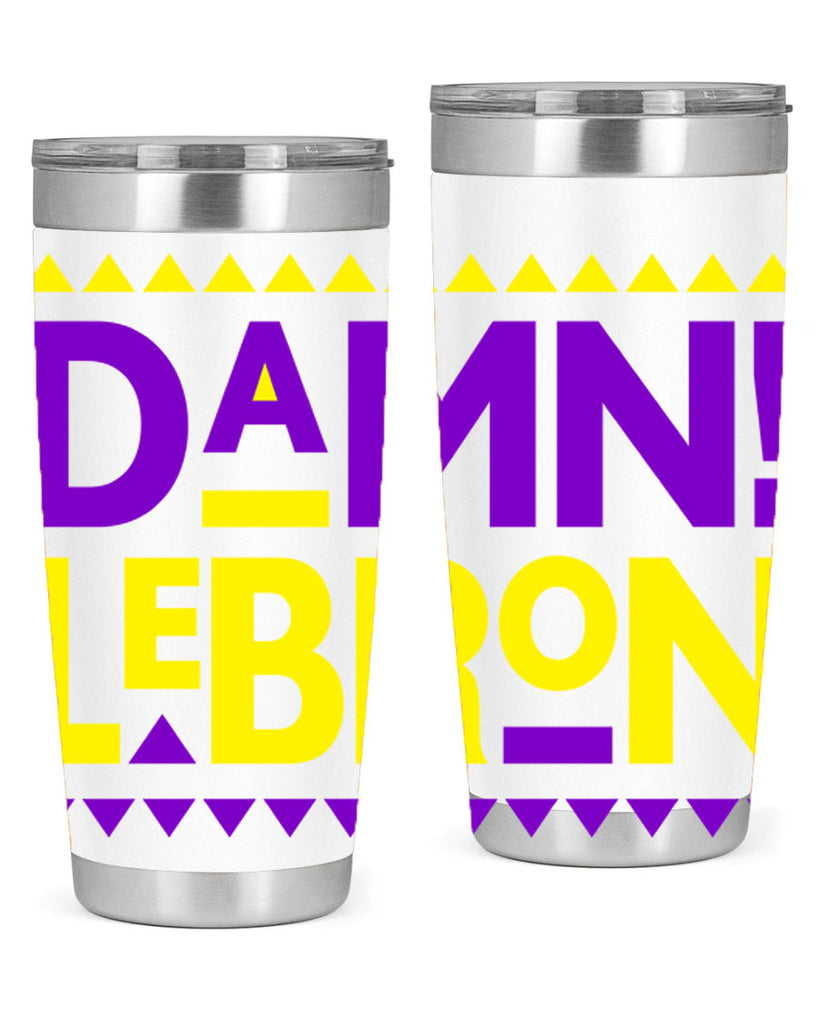 damn lebron 177#- black words phrases- Cotton Tank