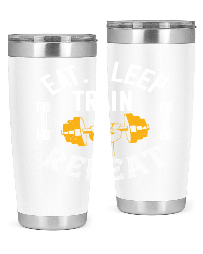 eat sleep train rapid 56#- gym- Tumbler