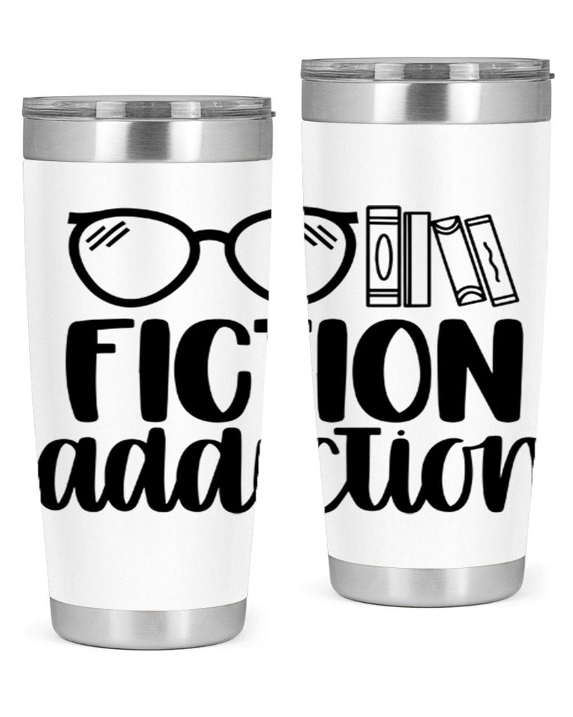 fiction addiction 40#- reading- Tumbler