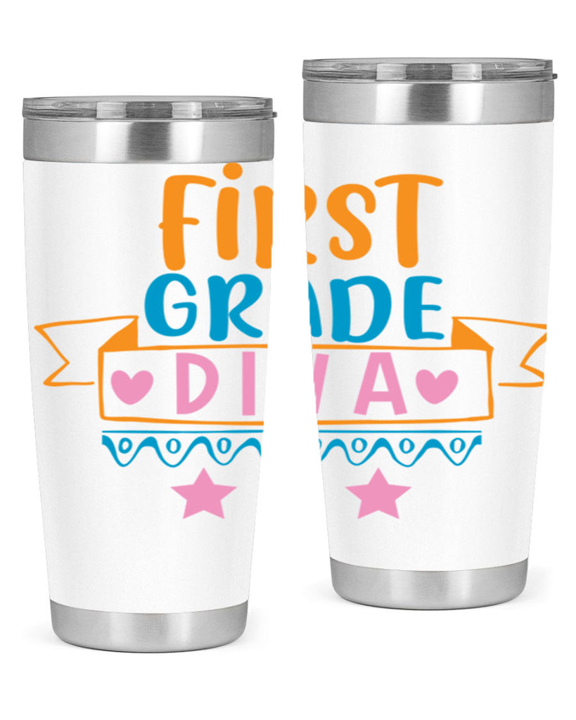 first grade diva 23#- 1st grade- Tumbler