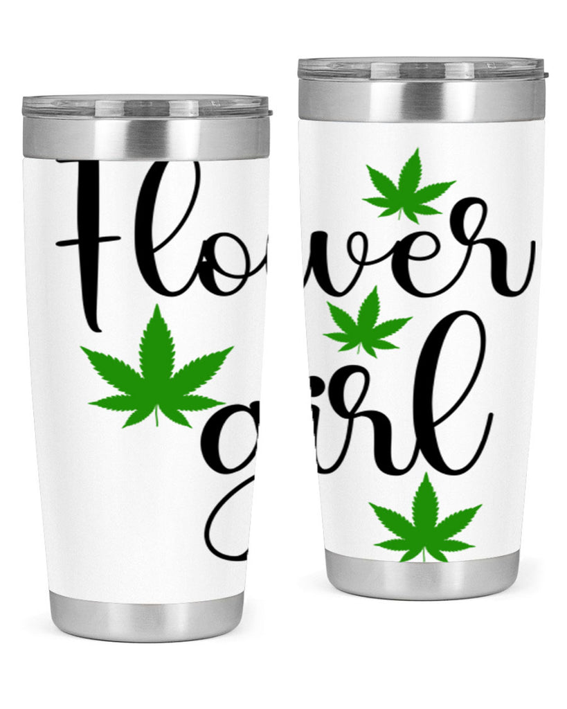 flower girl cannabis 84#- marijuana- Tumbler