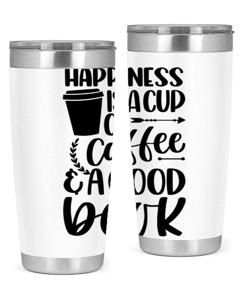 happiness is a cup of coffee 39#- reading- Tumbler