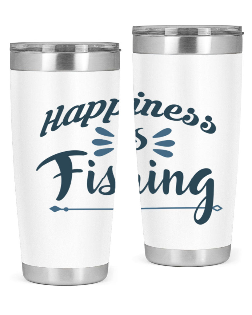 happiness is fishing 122#- fishing- Tumbler