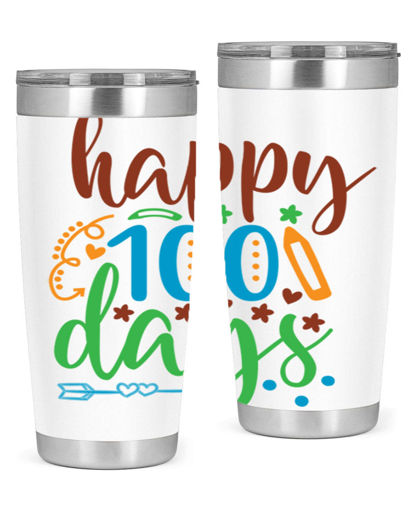 happy 100 days 10#- 100 days of school- Tumbler