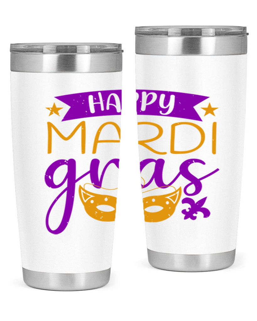 happy mardi gras 70#- mardi gras- Tumbler