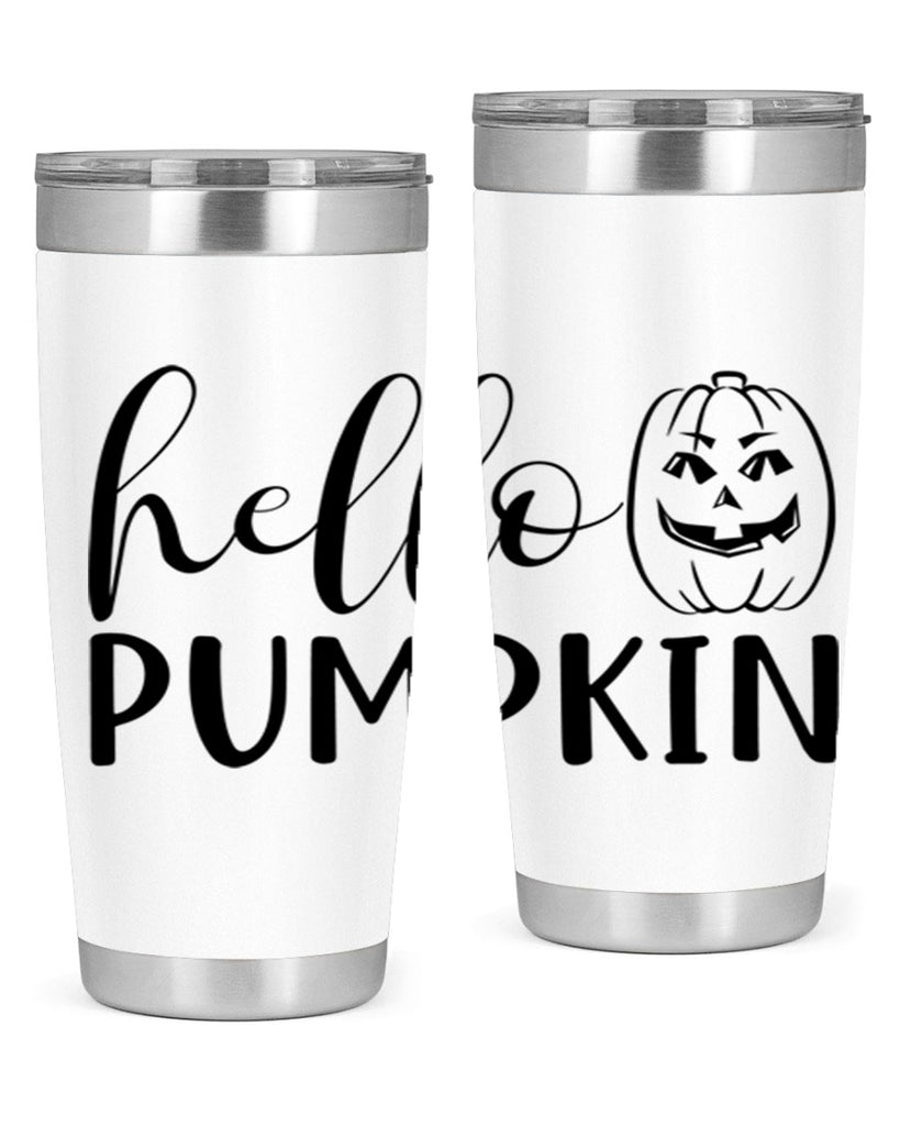 hello pumpkin 287#- fall- Tumbler