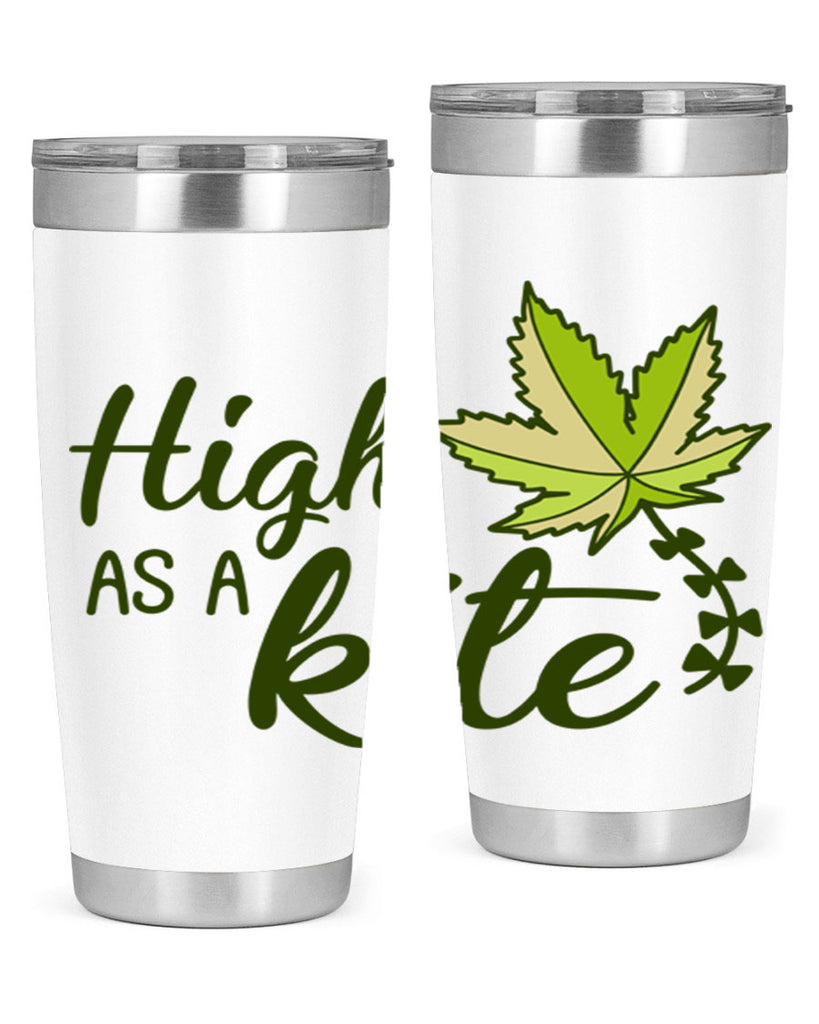 high as a kite 112#- marijuana- Tumbler