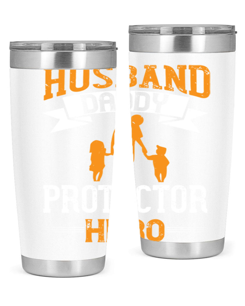 husband daddy protector hero 252#- fathers day- Tumbler