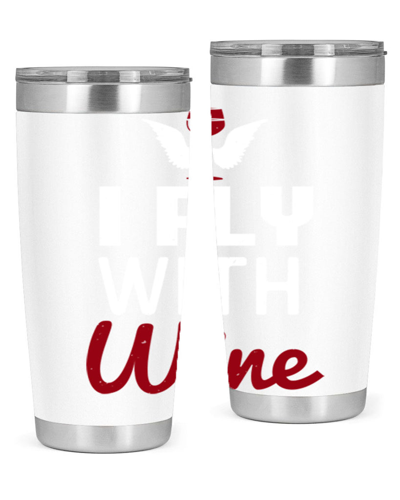 i fly with wine 212#- wine- Tumbler