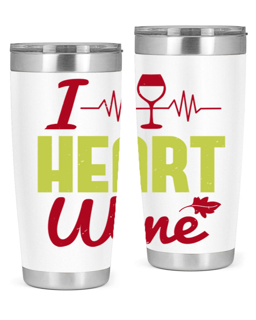 i heart wine 211#- wine- Tumbler