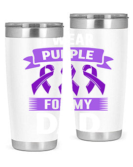 i wear purple for my 187#- alzheimers- Tumbler