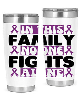 in this family no one fights alone 188#- alzheimers- Tumbler