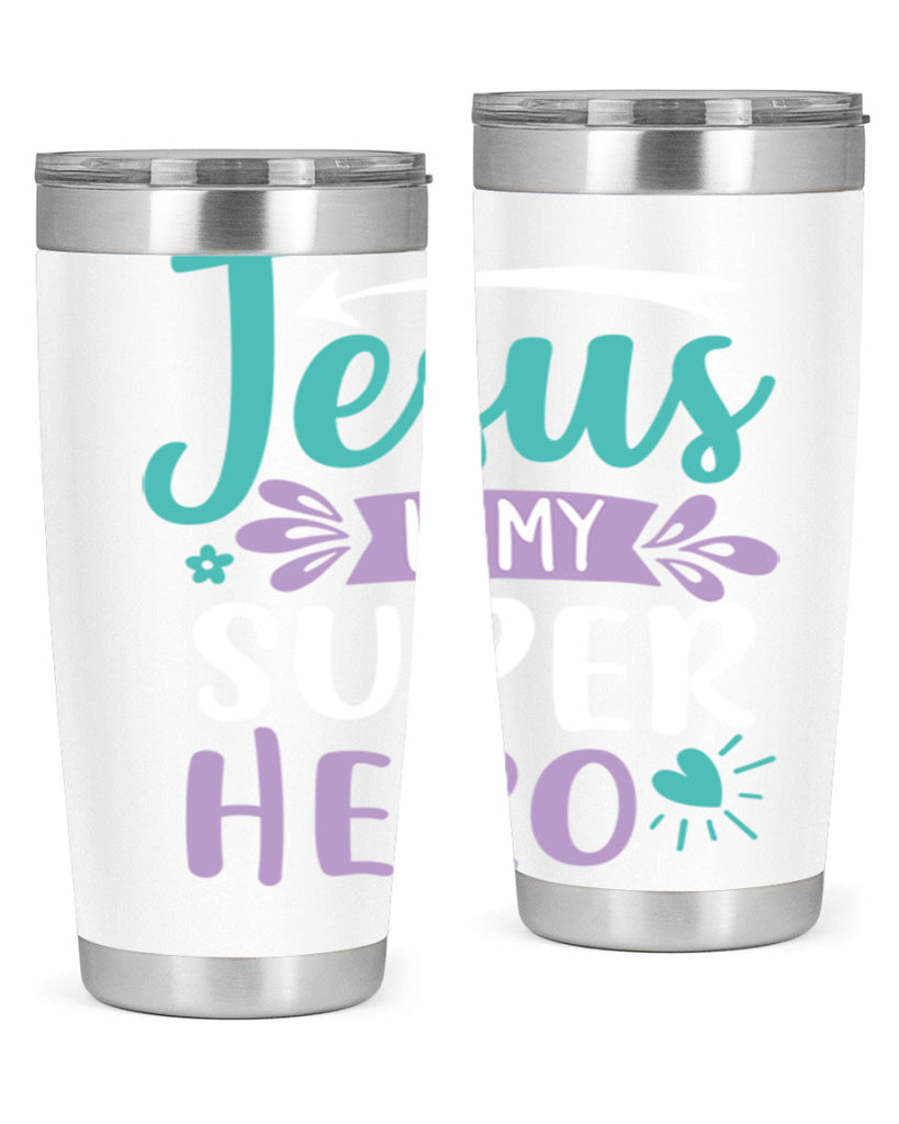 jesus is my superhero 71#- easter- Tumbler