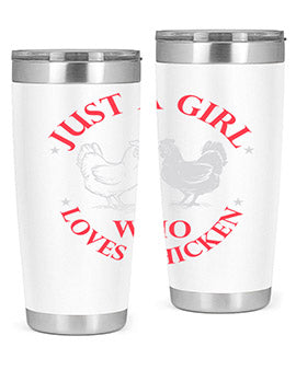 just a girl who loves chicken Style 3#- chicken- Tumbler