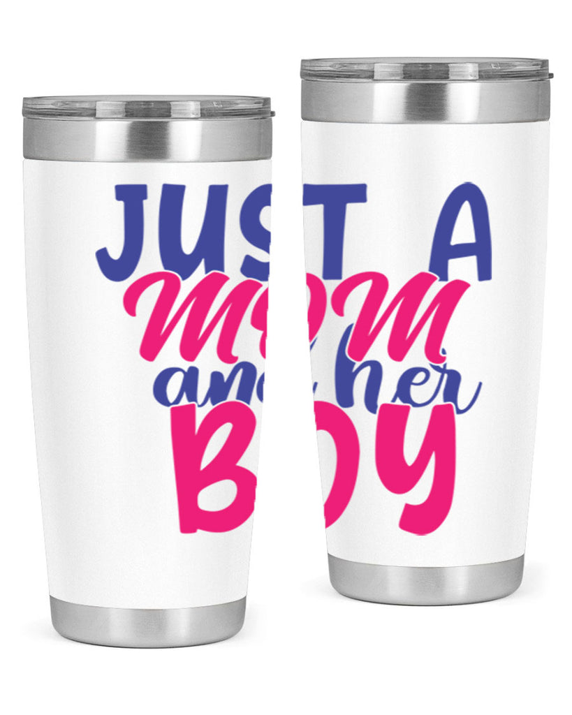 just a mom and her boy 392#- mom- Tumbler