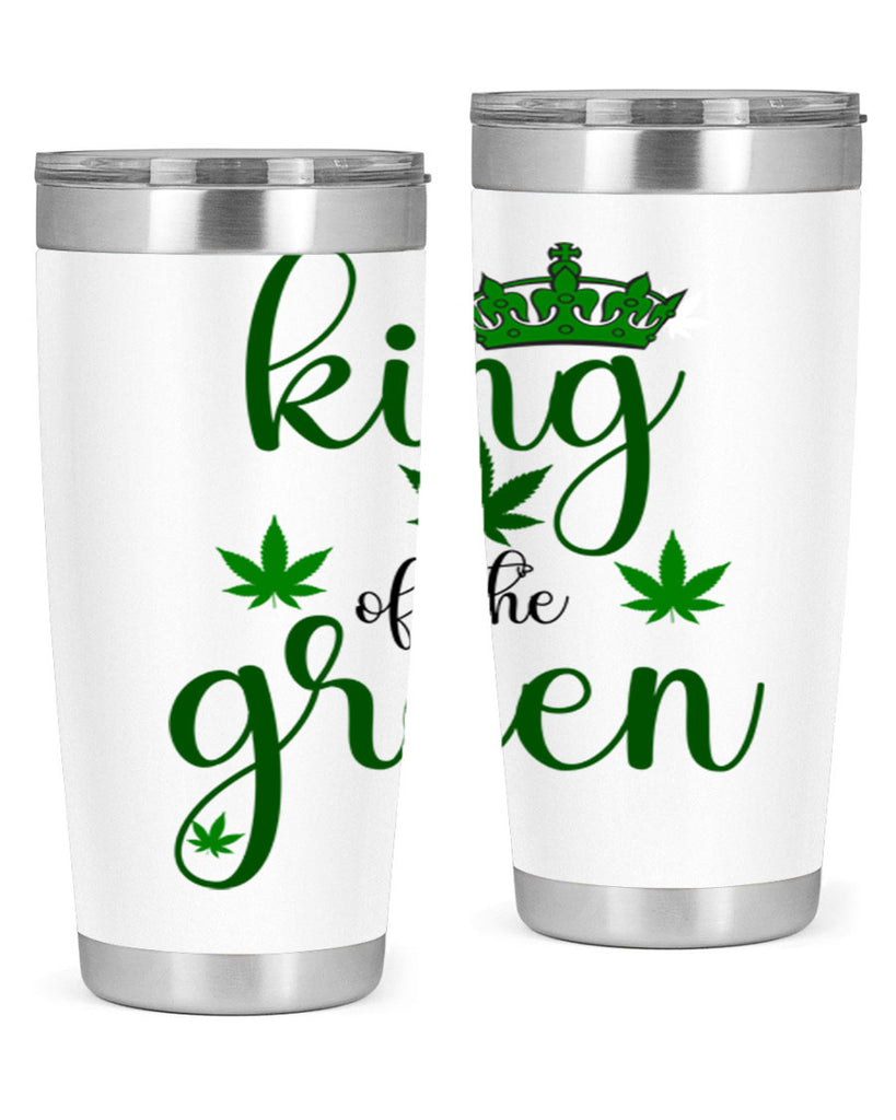 king of the green 177#- marijuana- Tumbler