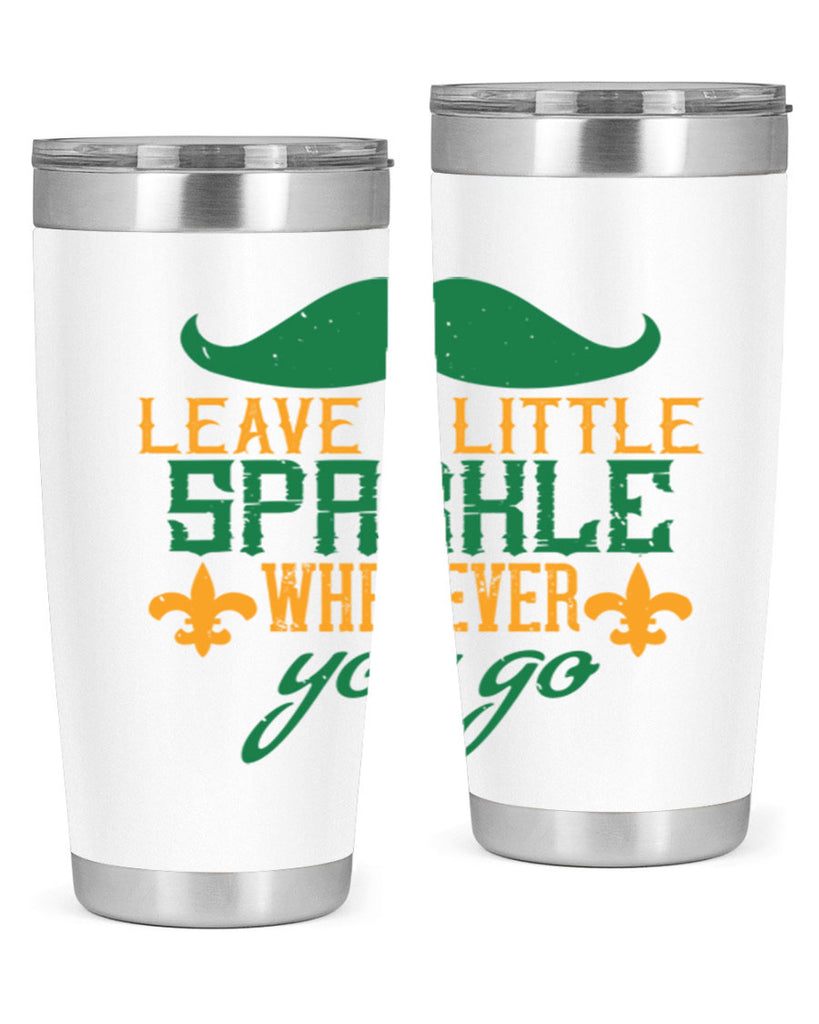 leave a little sparkle wherever you go 53#- mardi gras- Tumbler