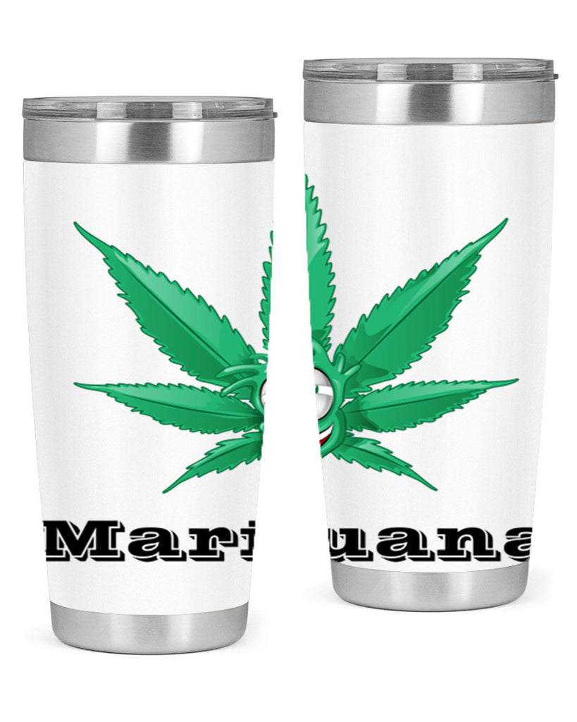 marijuana happy face 199#- marijuana- Tumbler