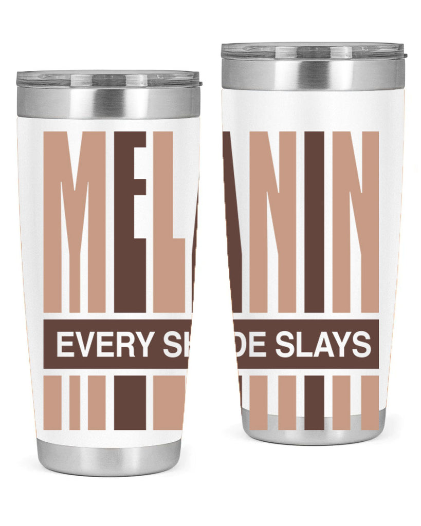 melanin every shade slays 90#- black words phrases- Cotton Tank