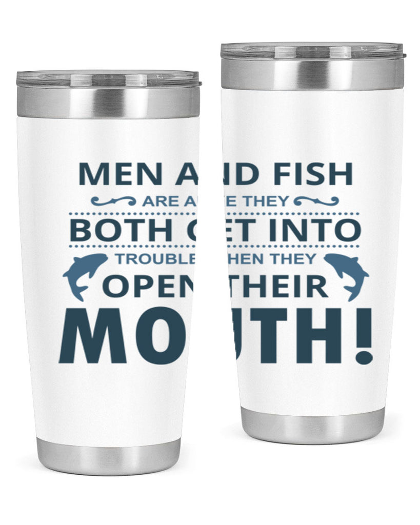 men fish 52#- fishing- Tumbler