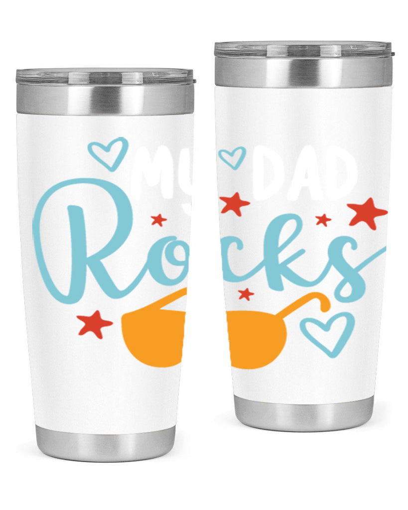 my dad rocks 83#- fathers day- Tumbler