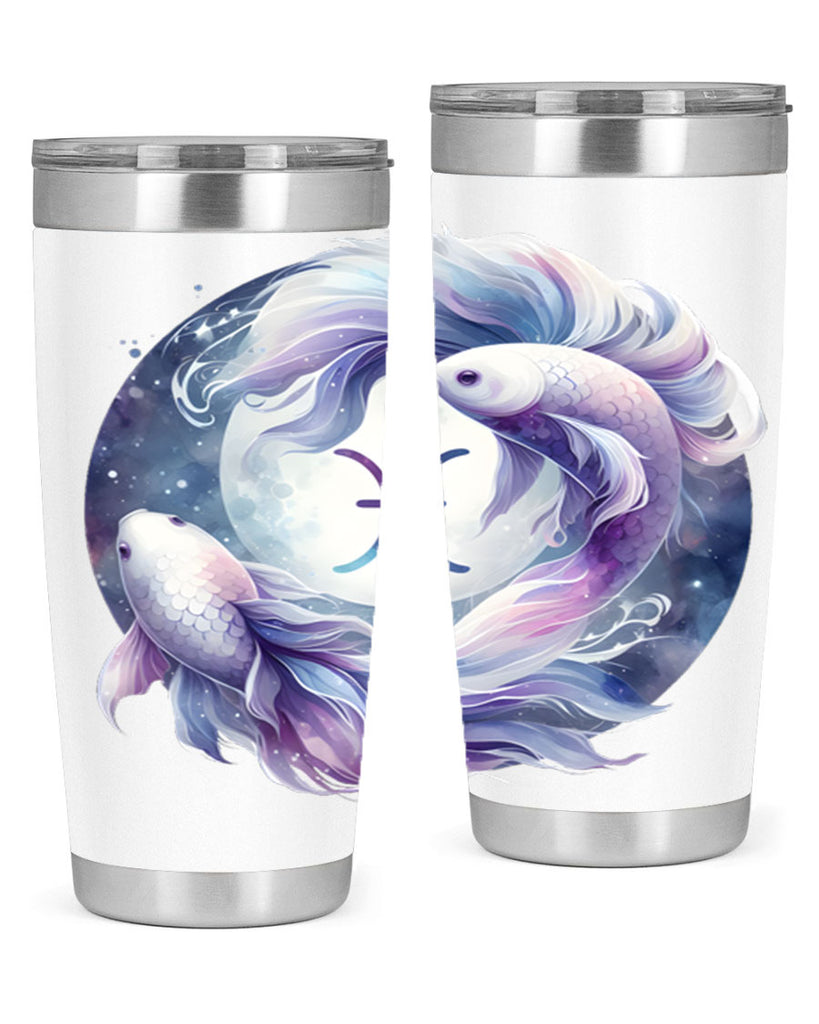 pisces 347#- zodiac- Tumbler