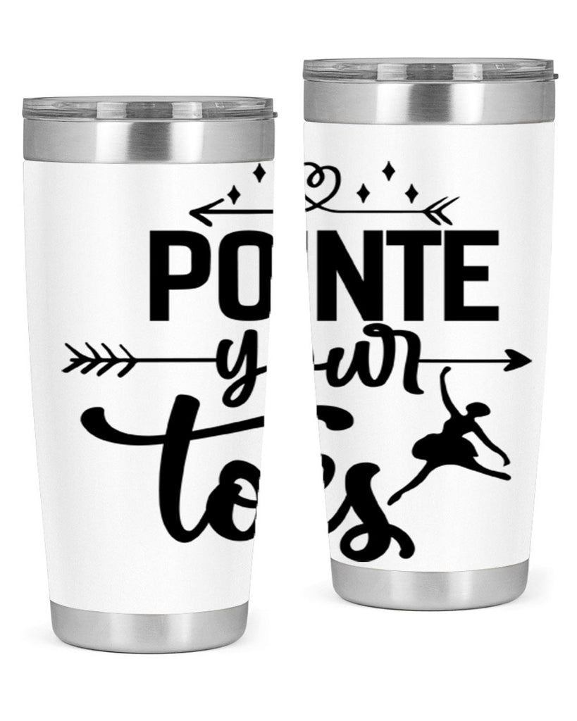 pointe your toes 72#- ballet- Tumbler