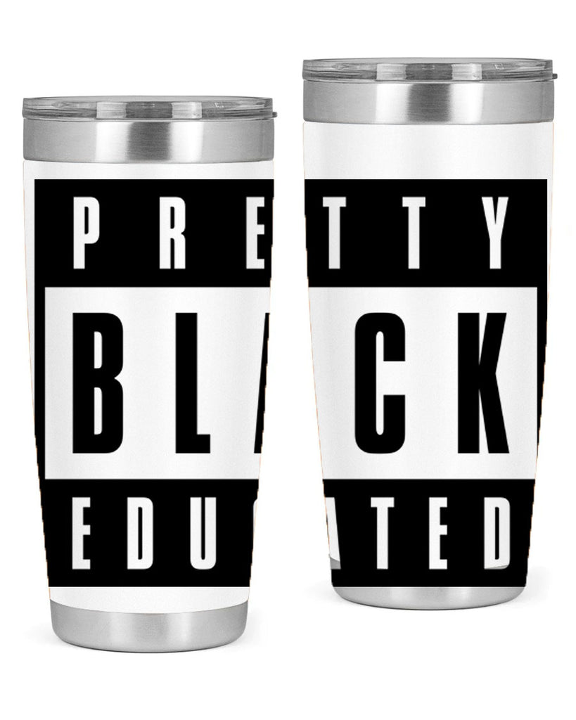 pretty black educated 50#- black words phrases- Cotton Tank