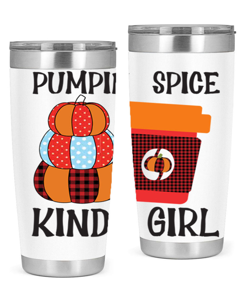 pumpkin spice kinda girl 551#- fall- Tumbler