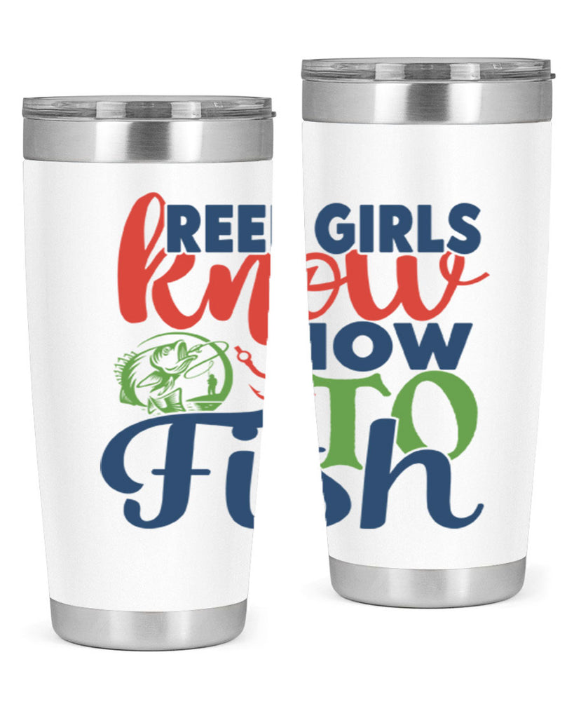 reel girls know how to fish 197#- fishing- Tumbler