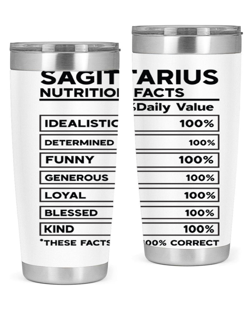 sagittarius Nutrition Facts 400#- zodiac- Tumbler