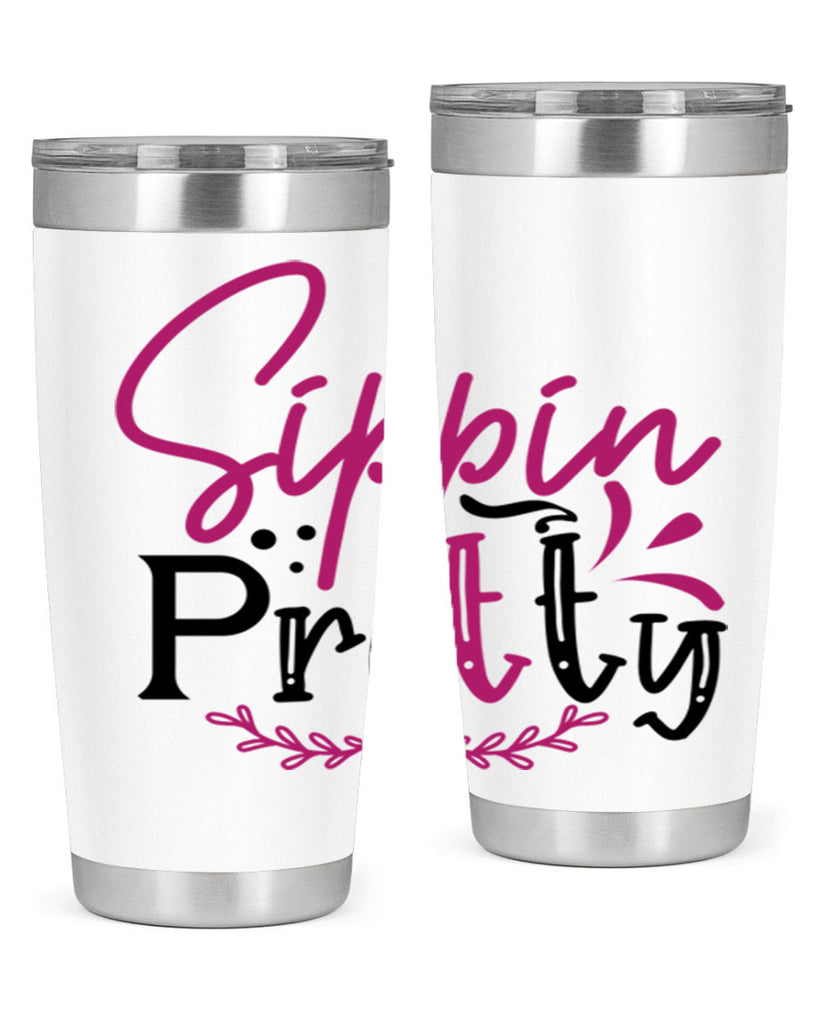 sippin pretty 161#- wine- Tumbler