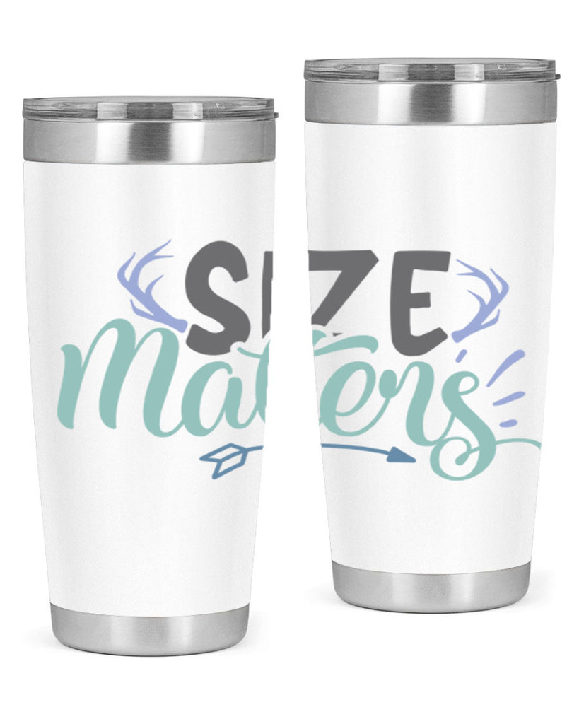 size matters 195#- fishing- Tumbler