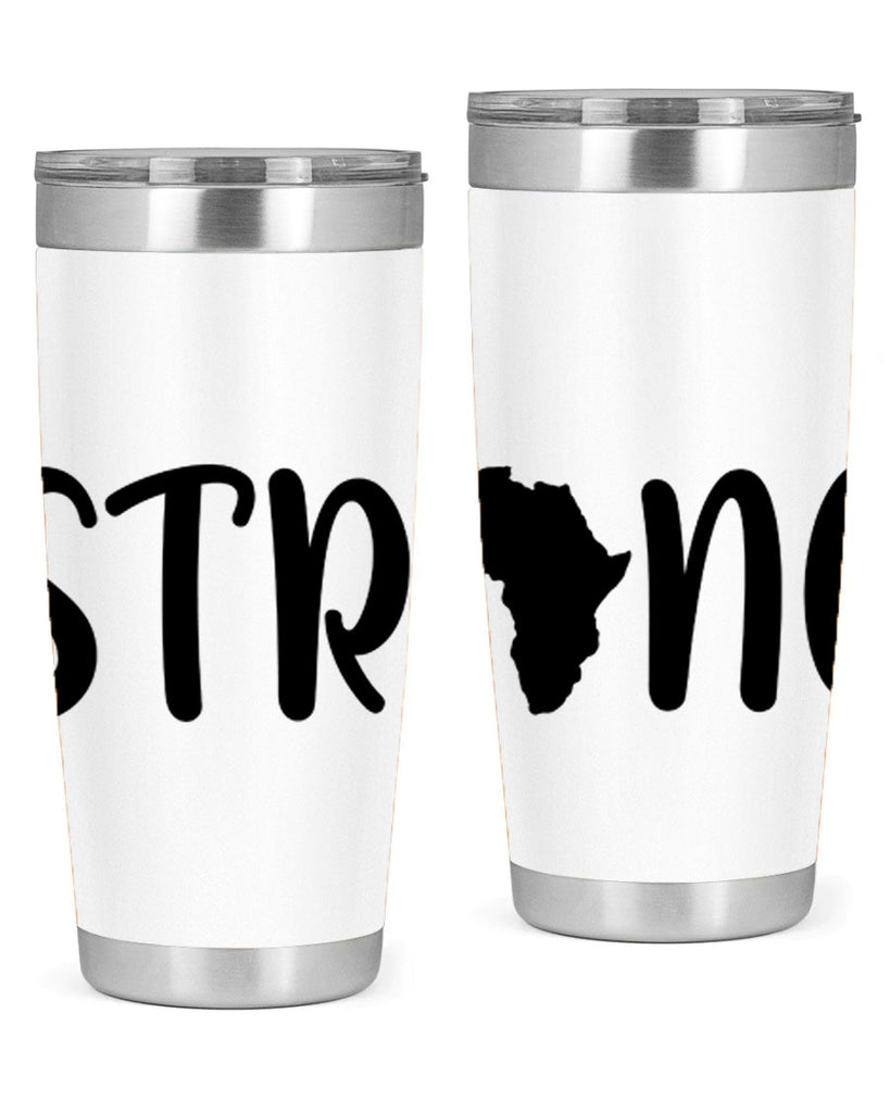 strong africa svg 24#- black words phrases- Cotton Tank