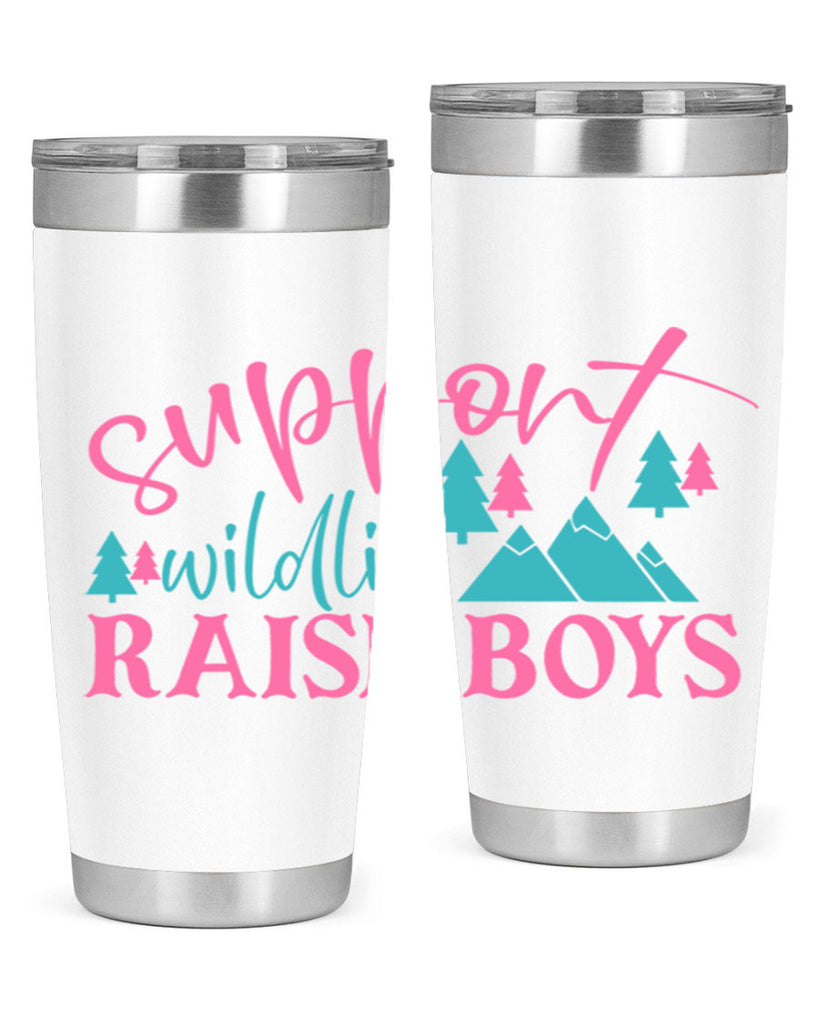 support wildlife raise boys 300#- mom- Tumbler