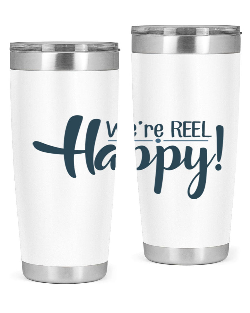 we are reel happy 16#- fishing- Tumbler