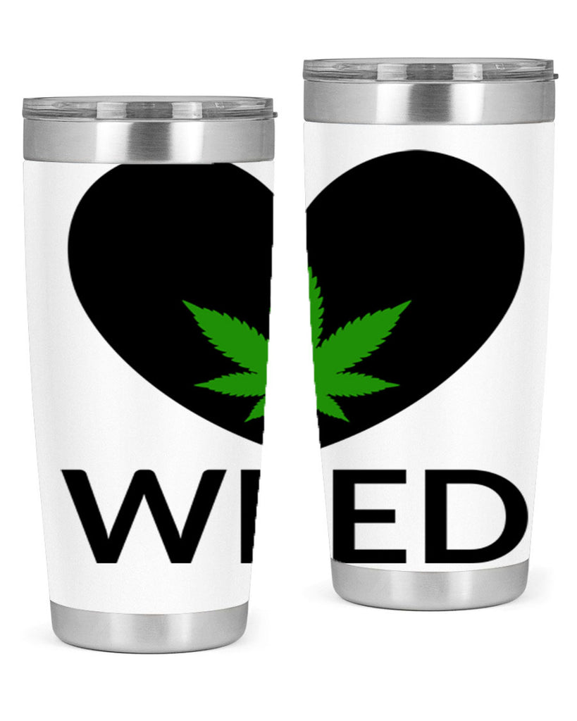 weed cannabis 284#- marijuana- Tumbler