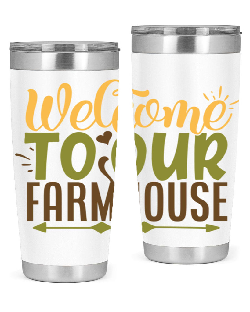 welcome to our farmhouse 2#- farming and gardening- Tumbler