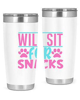 will sit for snacks Style 57#- dog- Tumbler