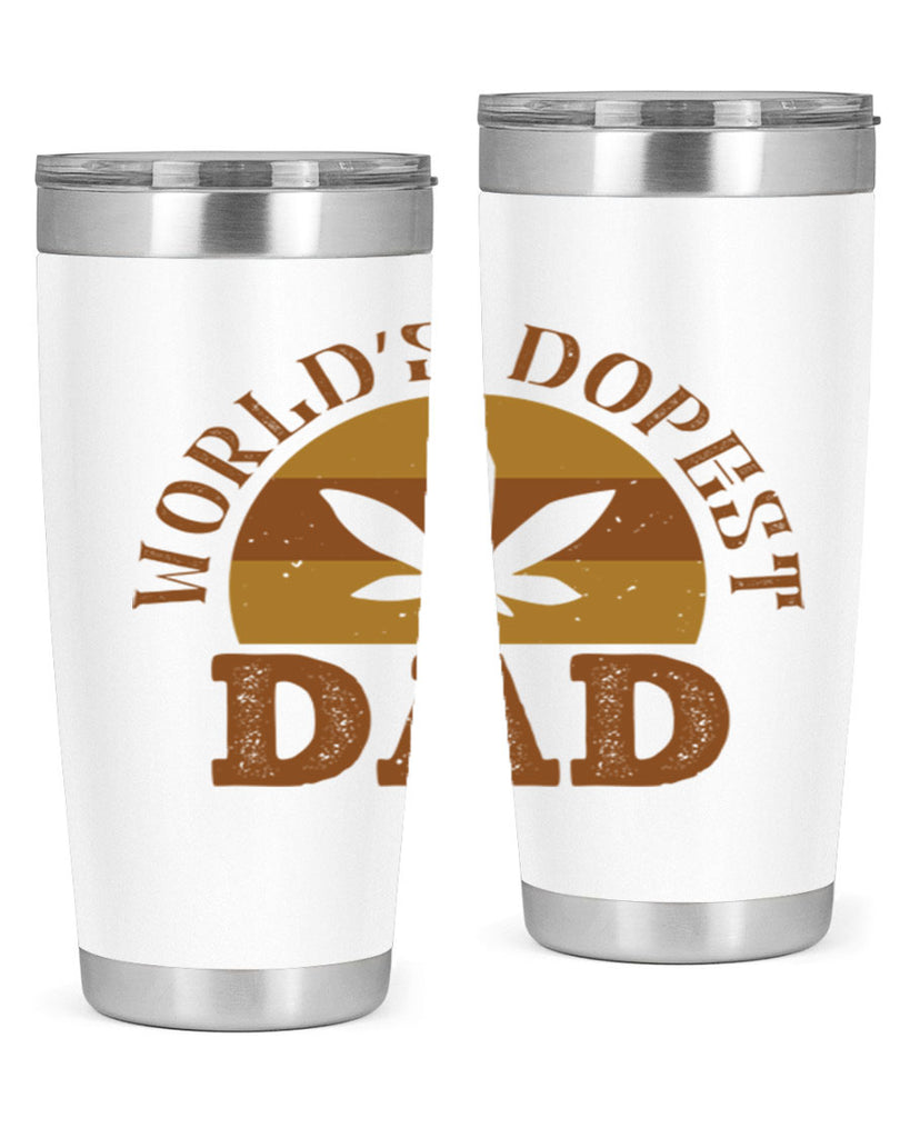 world’s dopest dad 137#- fathers day- Tumbler