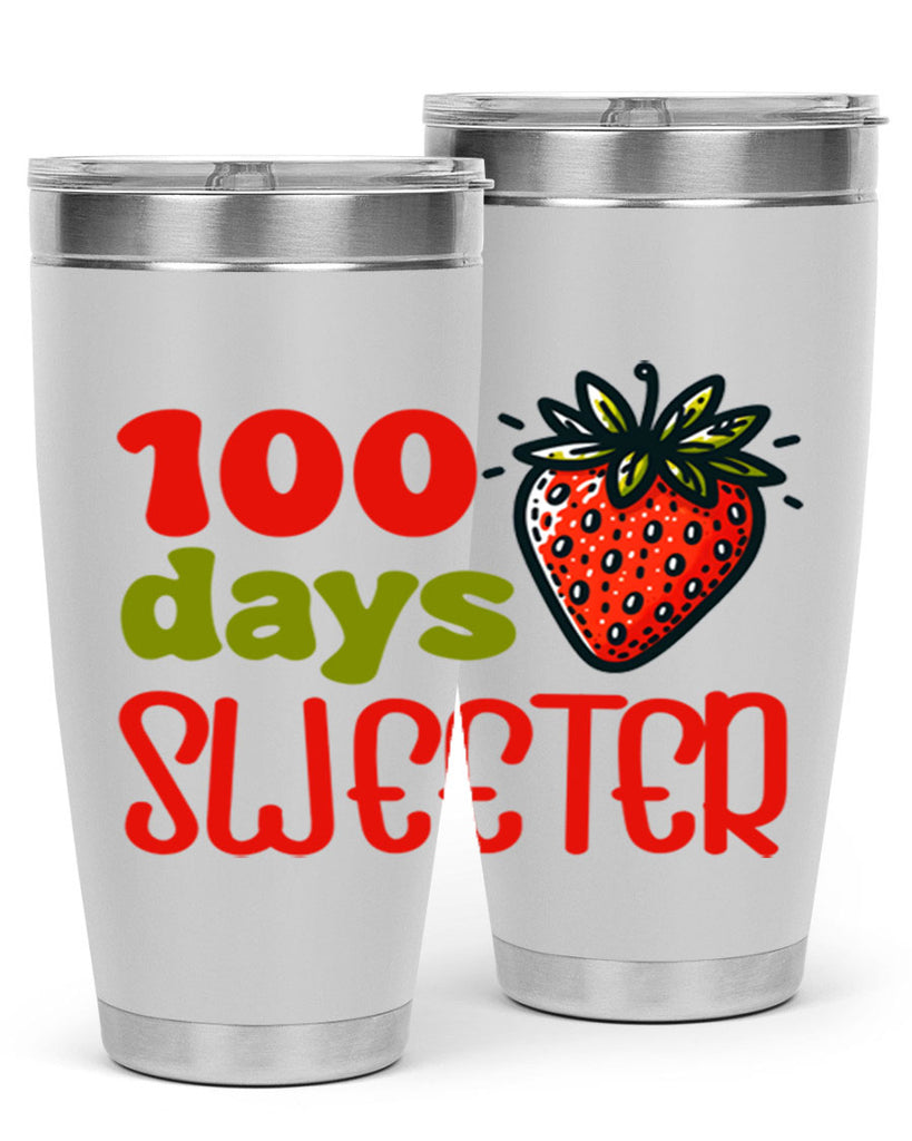 100 days sweeter Sublimation 34#- 100 days of school- Tumbler