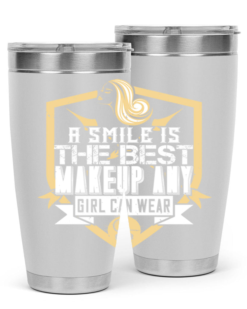 A smile is the best makeup any girl can wear Style 261#- make up- Tumbler