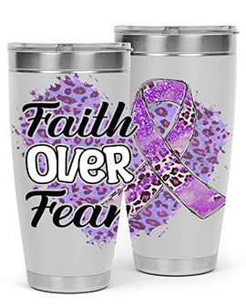 AlzheimerS Awareness Faith Over Fear 13#- alzheimers- Tumbler